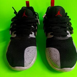 Size 10.5- Nike Air Jordan Lunar Grind Cement Mens Black Red Grey AA4302-001